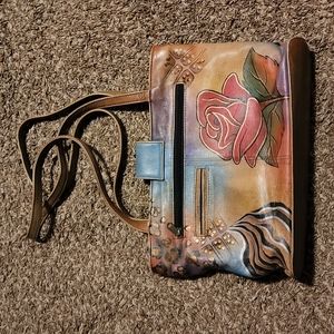 Anuschka hand painted leather purse